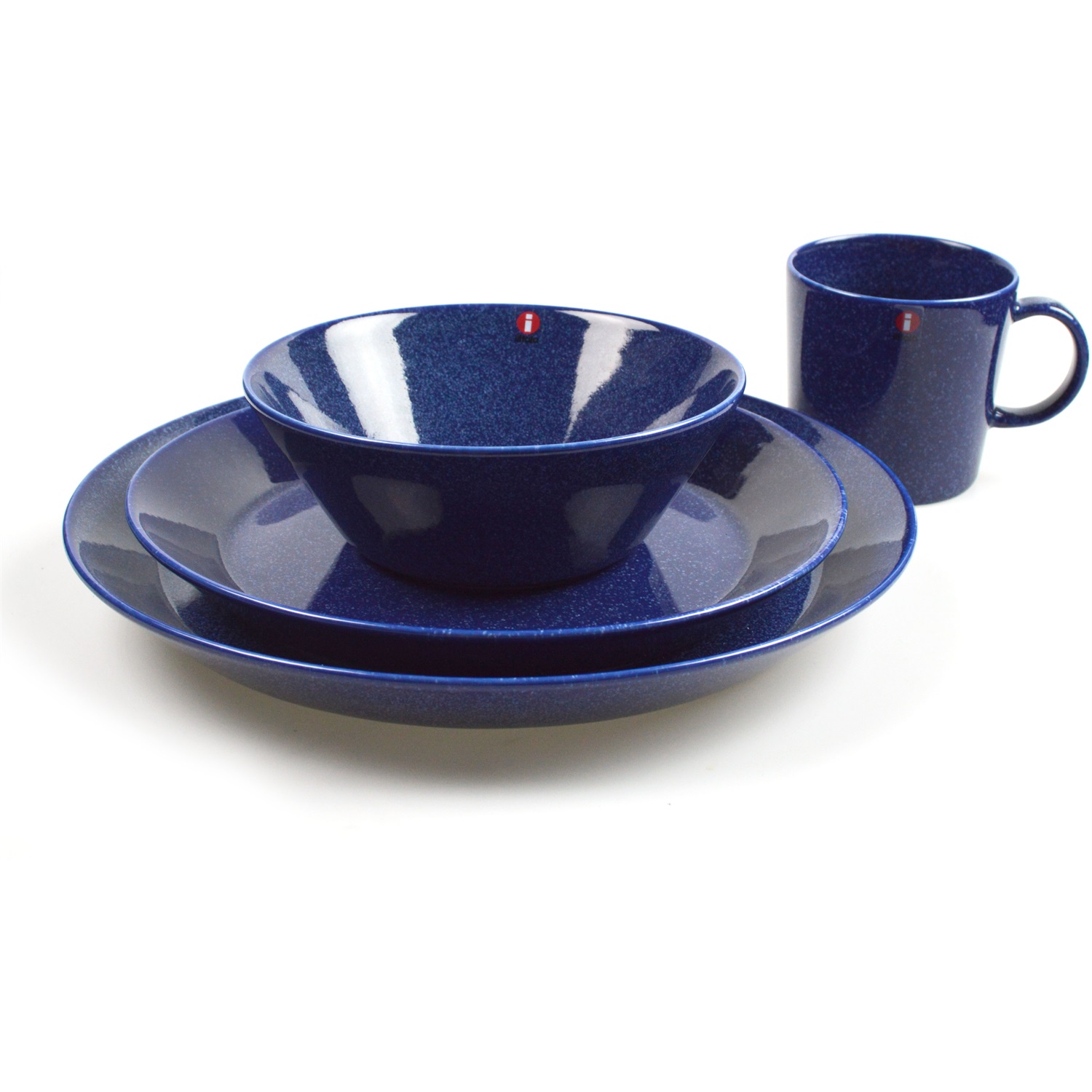 iittala teema serviesset 16 delig blauw gestipt