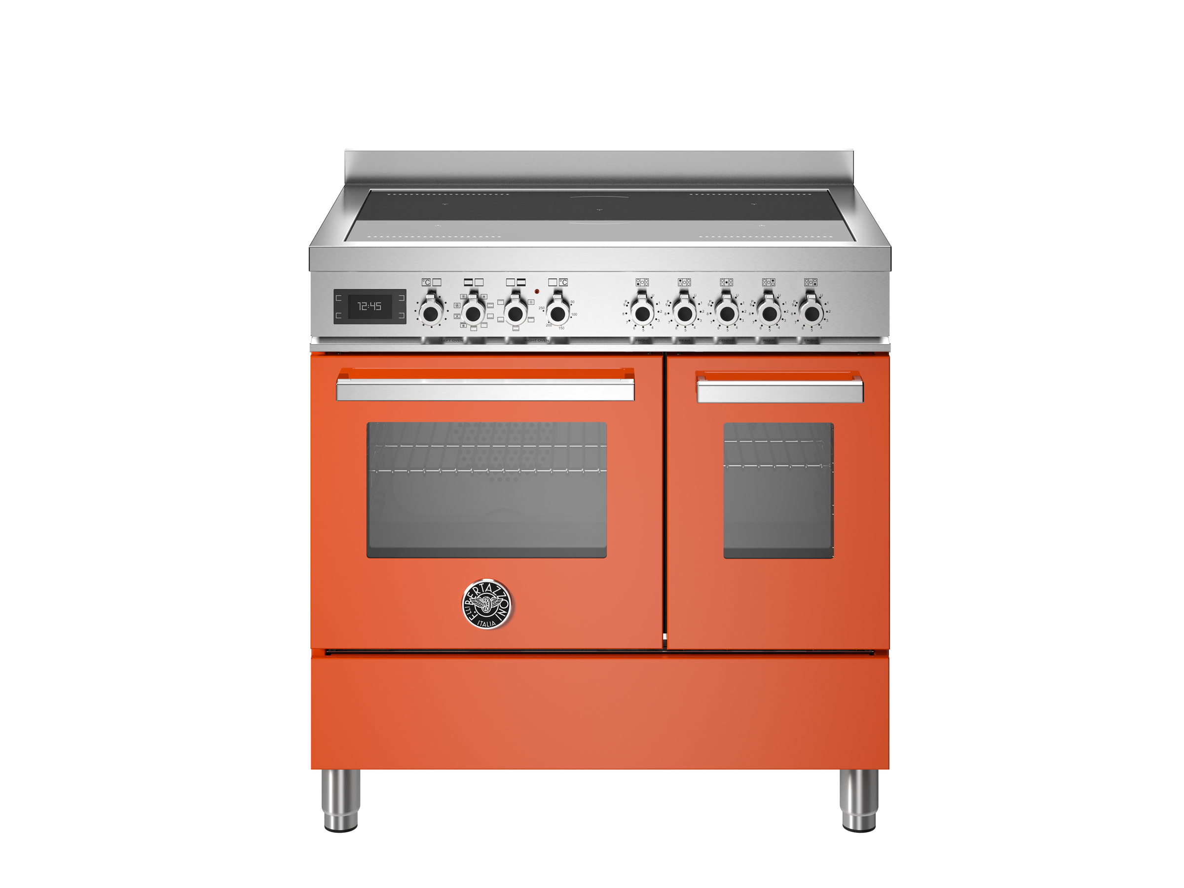 bertazzoni professional serie pro95i2eart inductiefornuis 90cm oranje