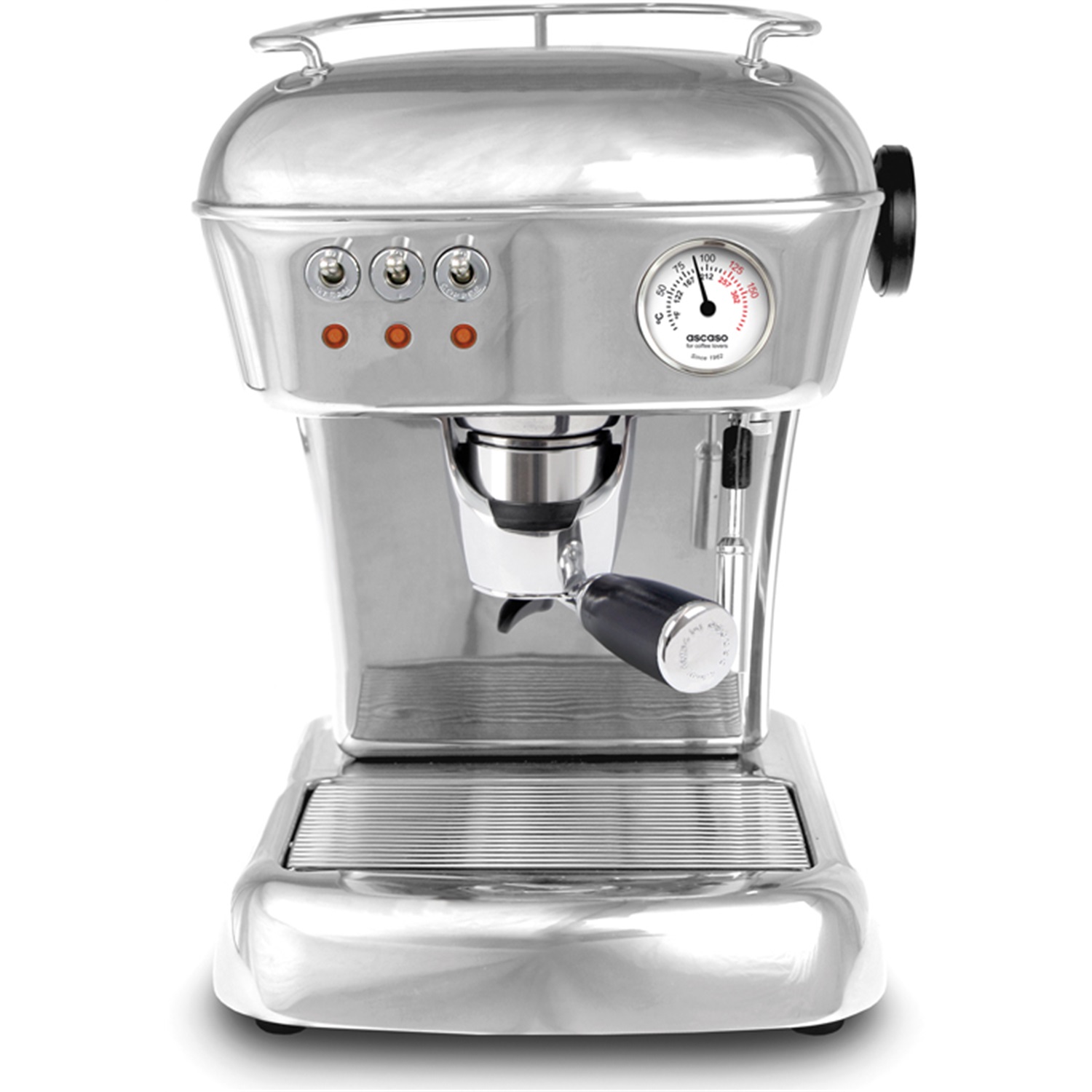 ascaso dream espressomachine losse koffie gepolijst aluminium 0