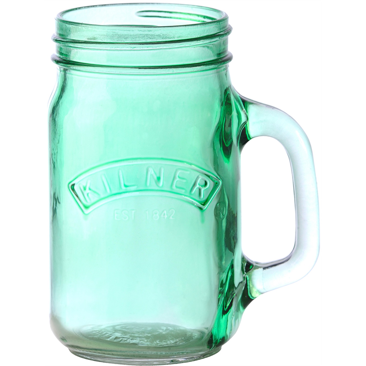 kilner glazen beker met handvat 04l groen