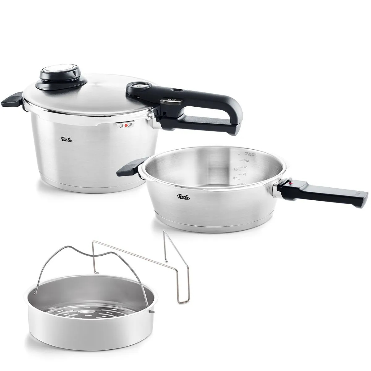 fissler vitavit premium snelkookset met inzet 25l 45l