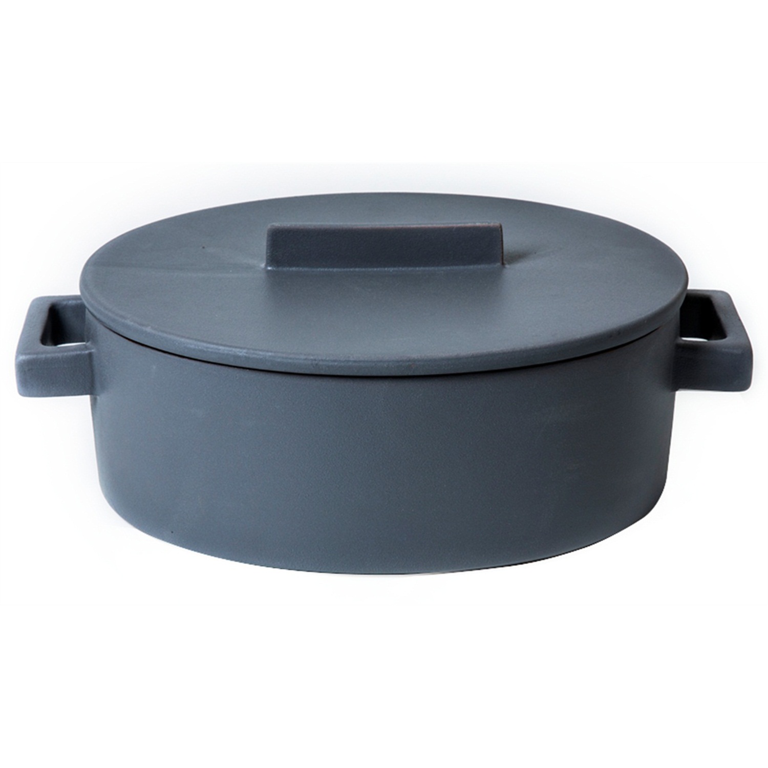 sambonet-terra-cotto-ovale-braadpan-26cm-pepergrijs