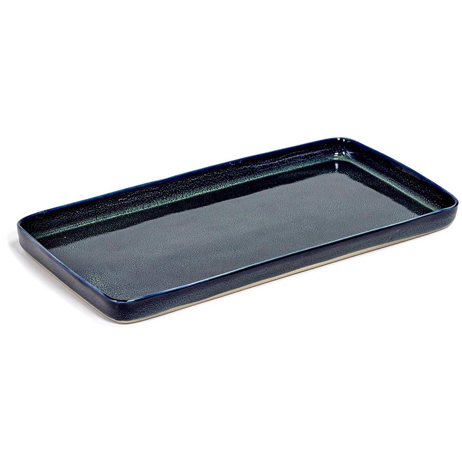 serax terres de reves bord rechthoekig b5116176 373x18cm dark blue