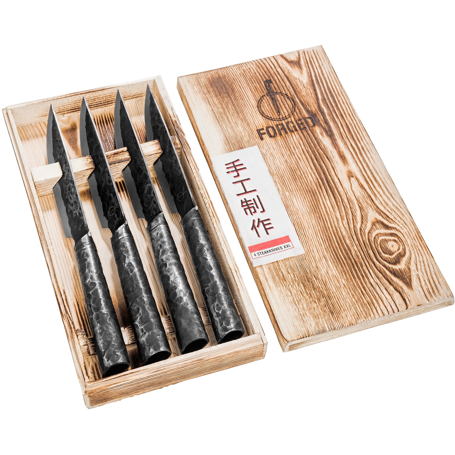 forged brute steakmessenset xxl 13cm 4 delig