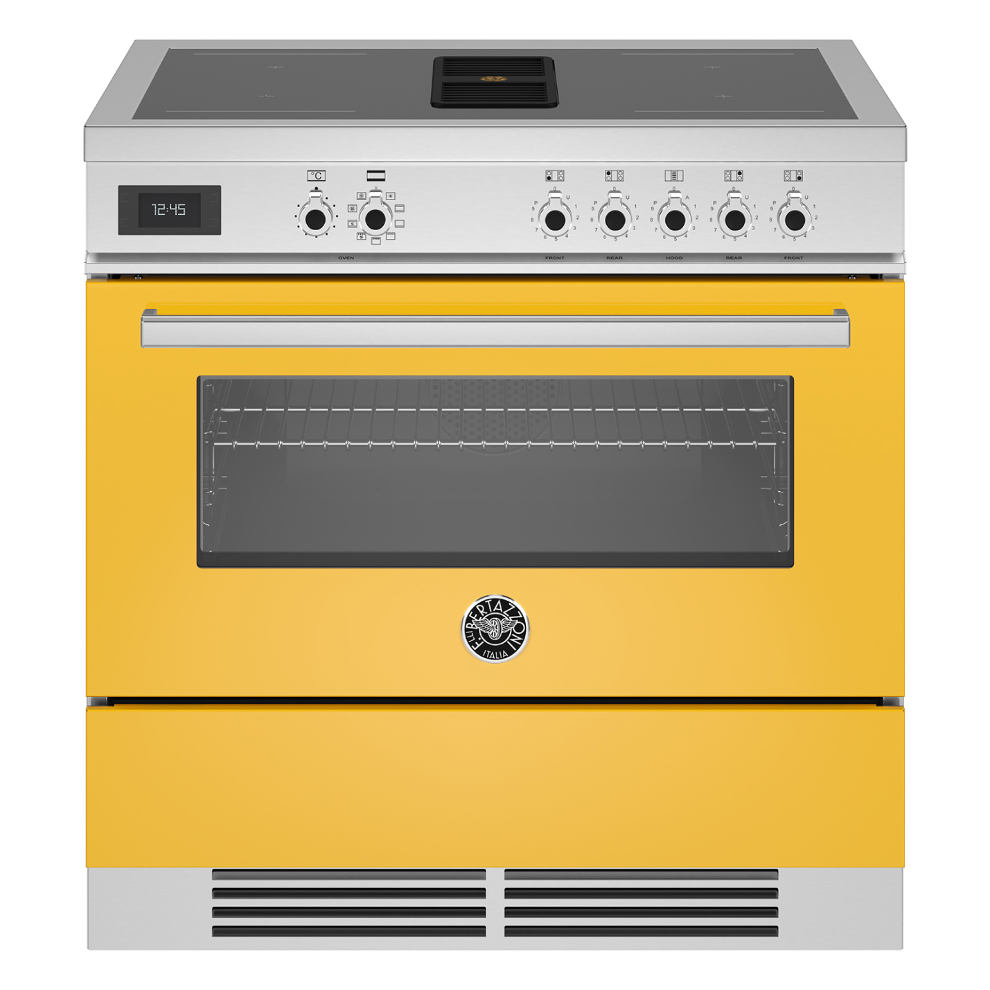 bertazzoni professional serie proch94i1egit downdraft inductiefornuis 90cm geel