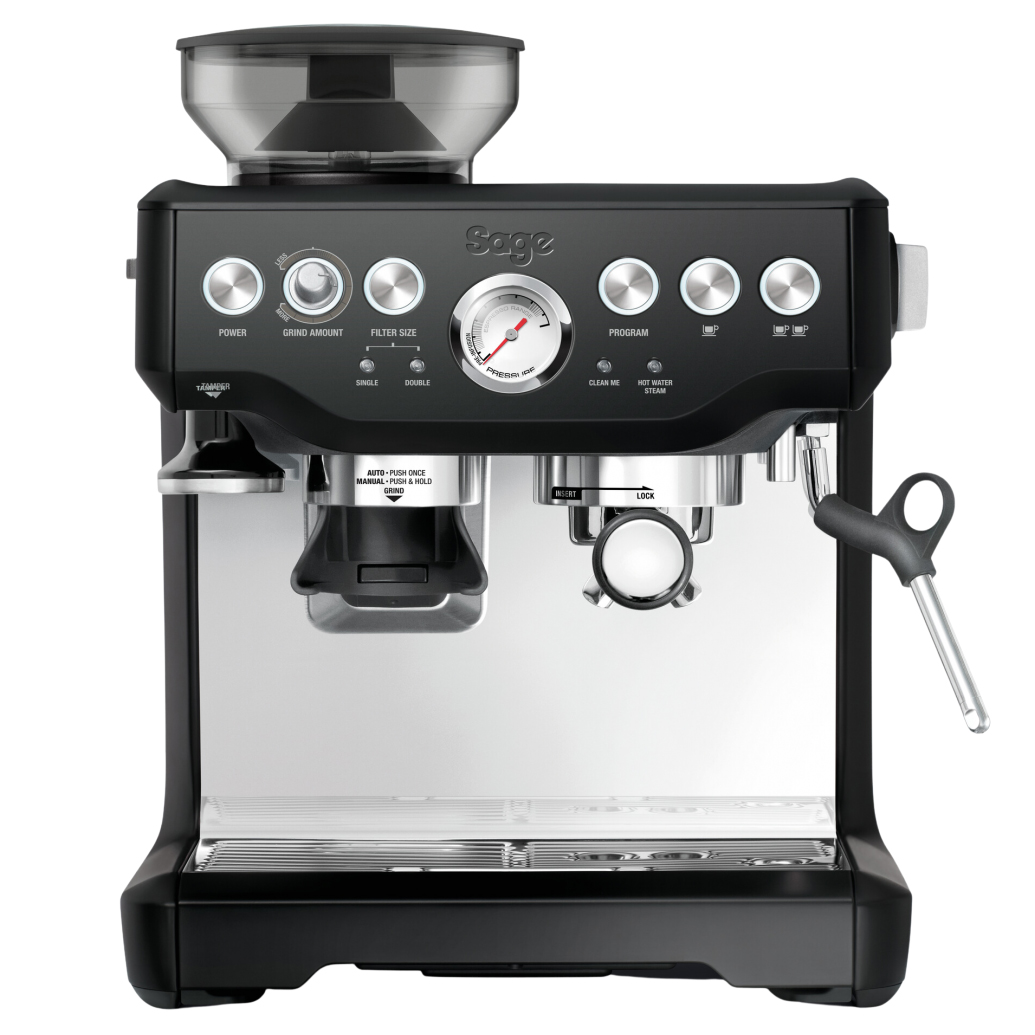 sage barista express espressomachine black truffle