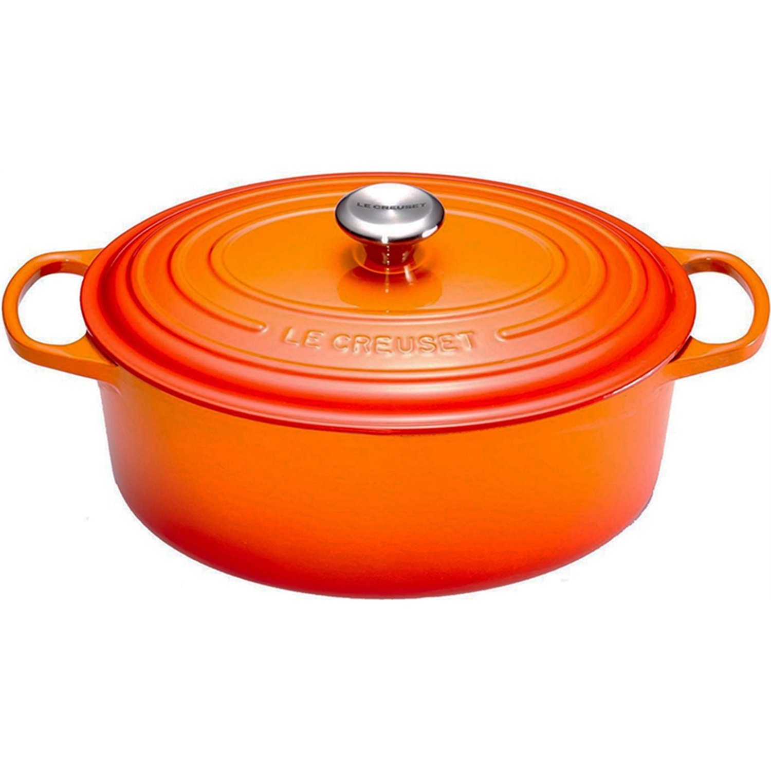le-creuset-signature-braadpan-ovaal-31cm-oranjerood