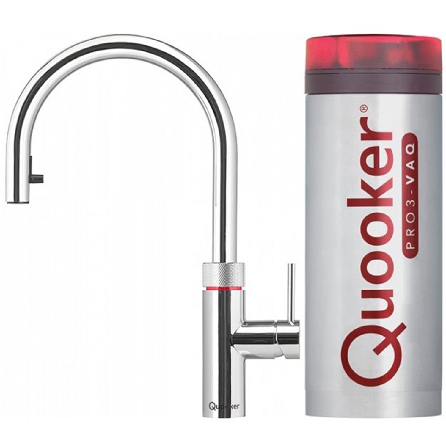 quooker flex kokendwaterkraan met pro3 vaq reservoir 3xchr chroom