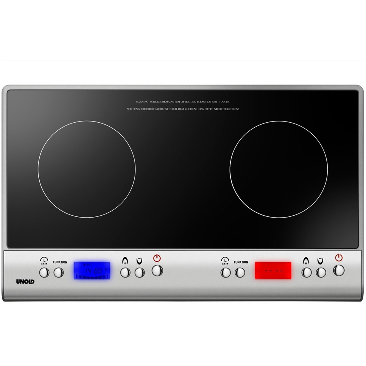 unold doppel inductiekookplaat 58275 2 zones