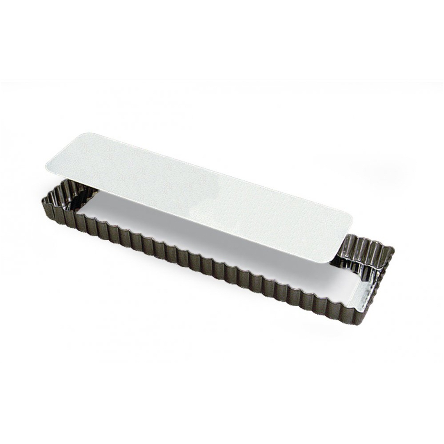 gobel tartelettevorm met uitneembare bodem 35x11cm tin