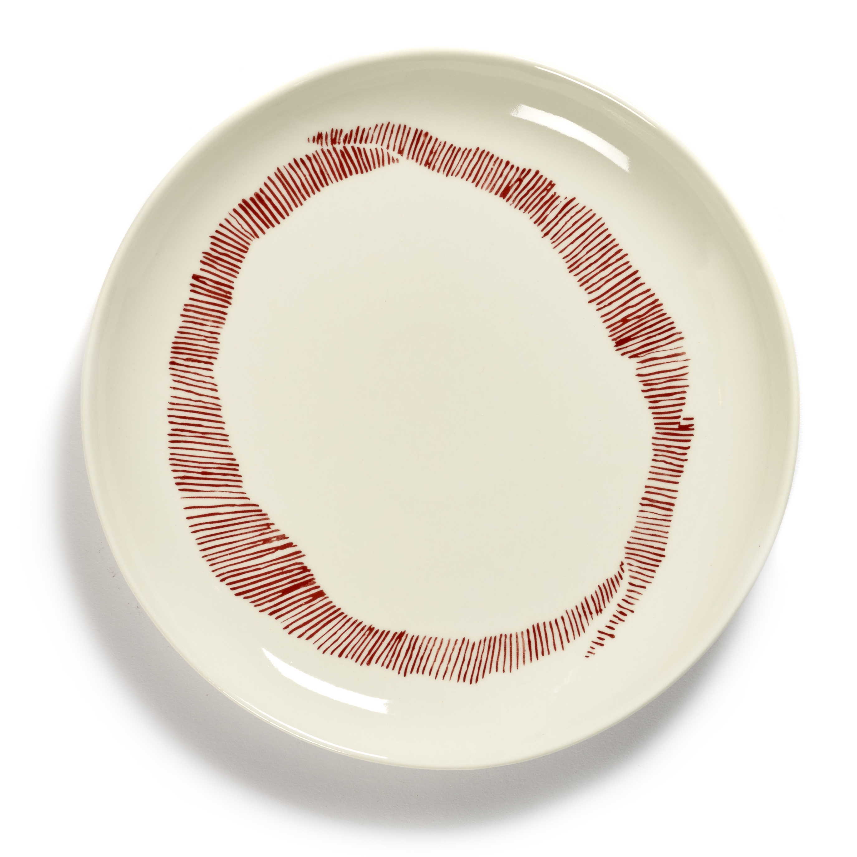 serax feast ottolenghi borden m b8921005c 225cm white swirlred stripes 2 stuks