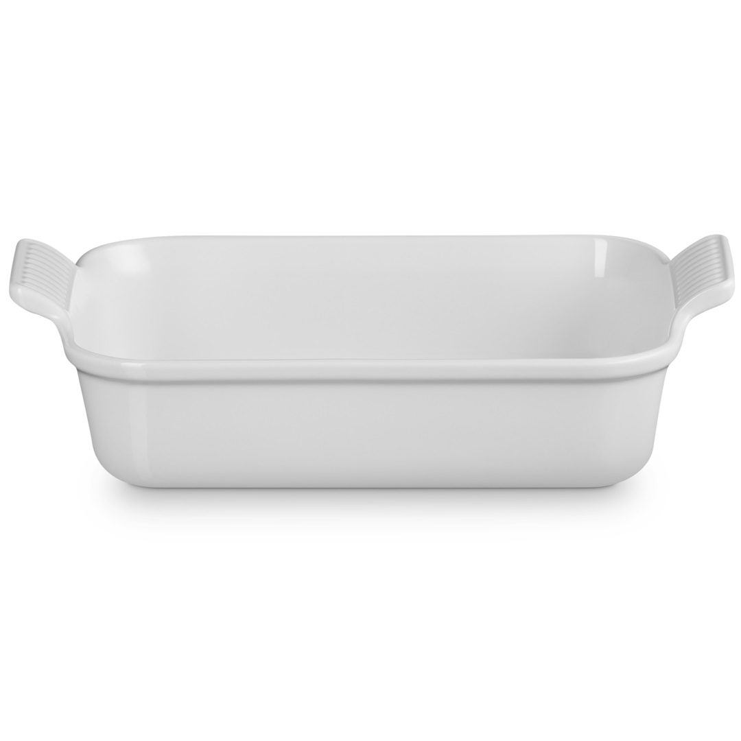 le creuset stoneware ovenschaal rechthoekig 26x20cm white
