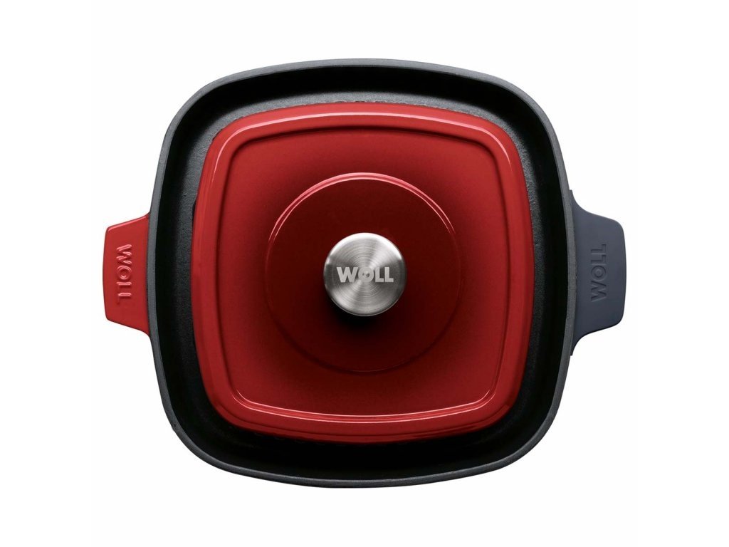 woll-iron-grillpan-met-steakpress-28x28cm-chili-red