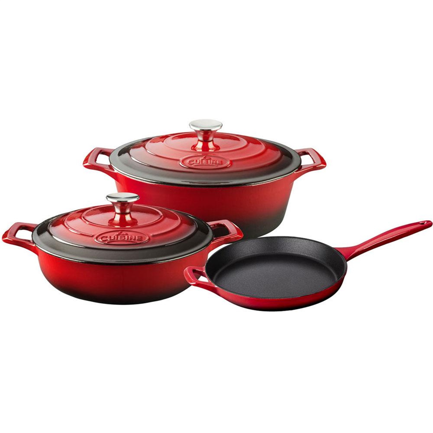 la-cuisine-skillet-koekenpan-28cm-rood