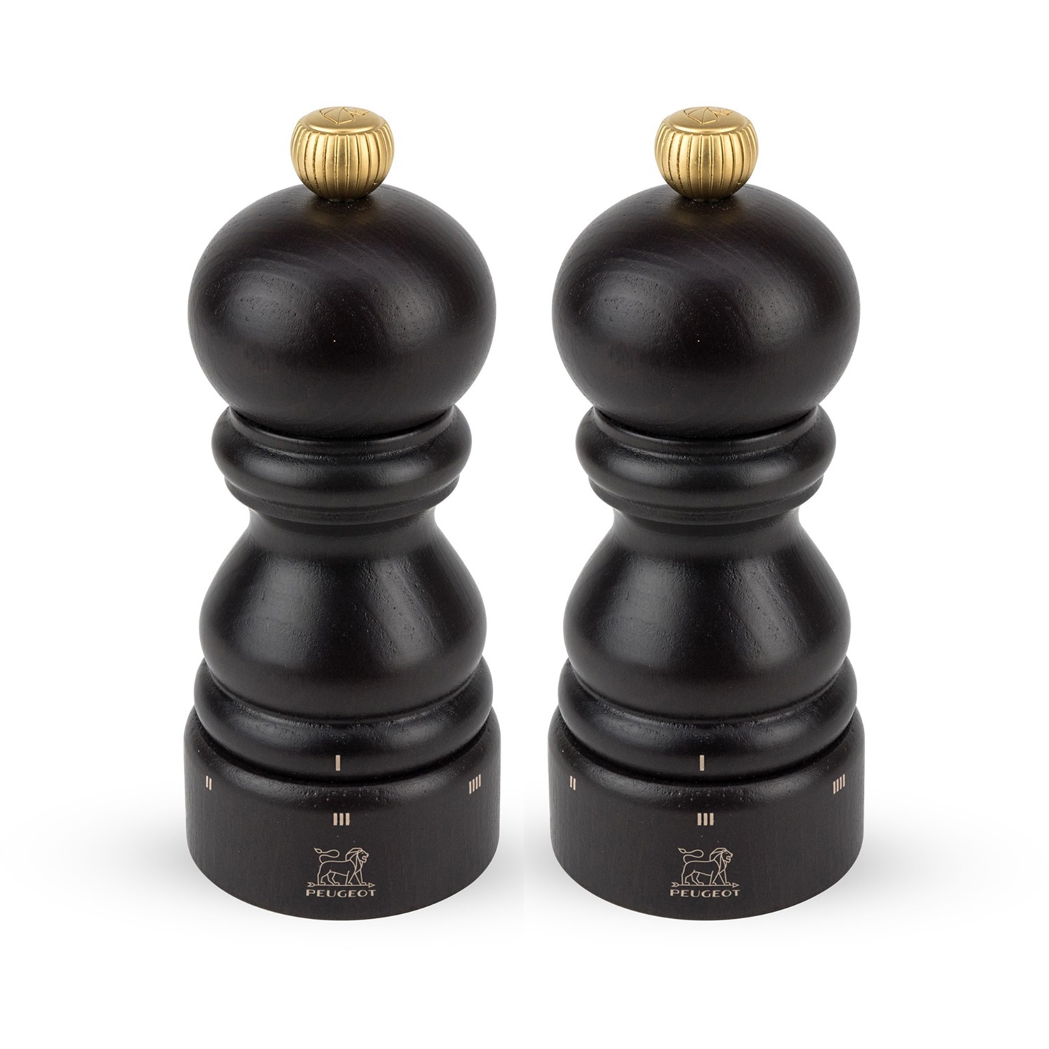 peugeot paris peper en zoutmolen set chocolat u select 12cm