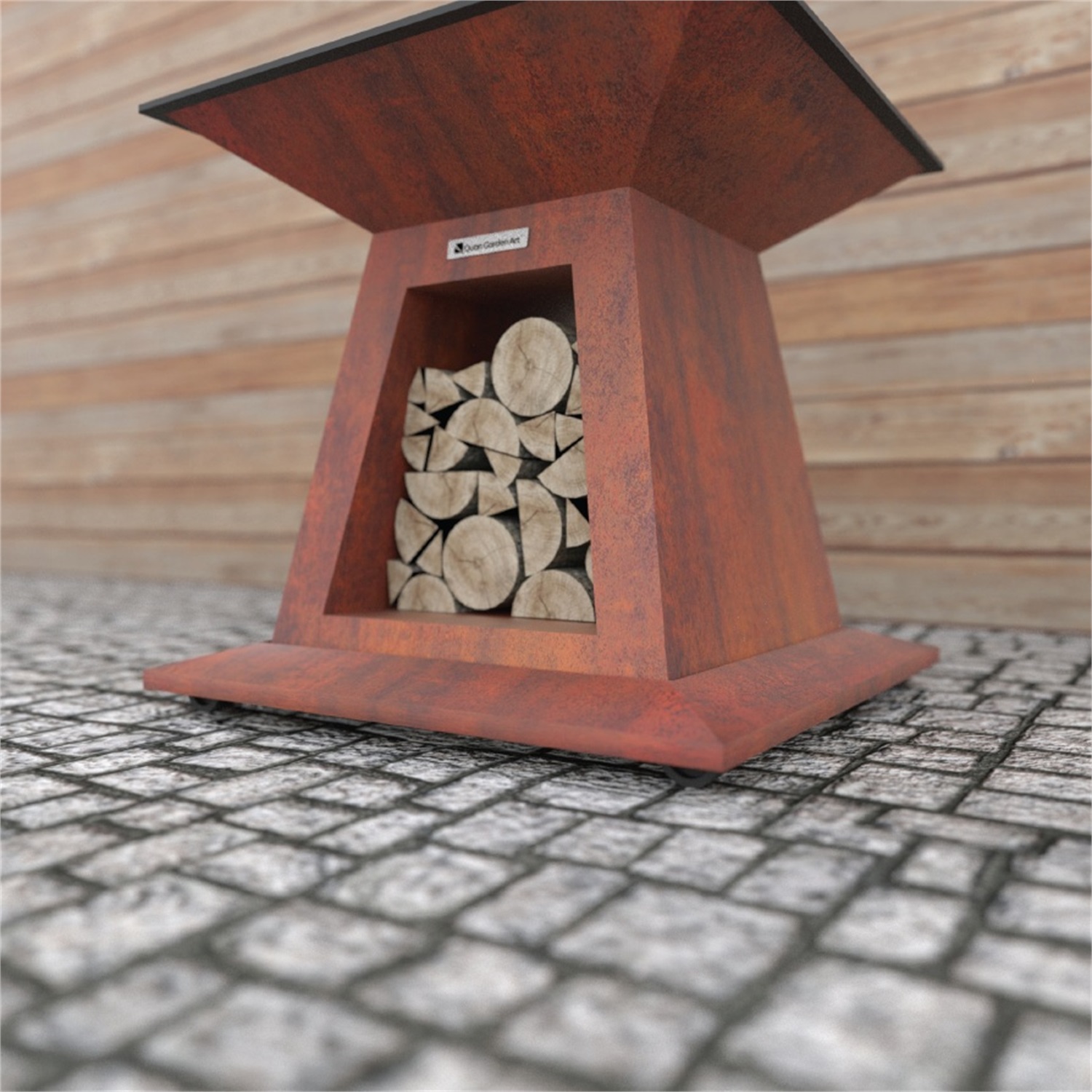 quan garden art rolling base voet met wieltjes