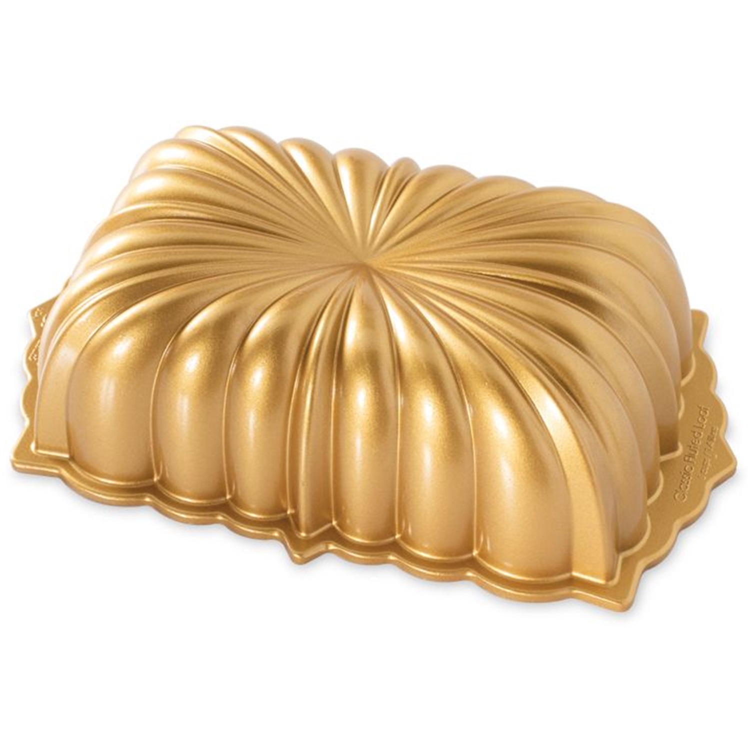 nordic ware classic fluted loaf cakevorm 20x12cm goud