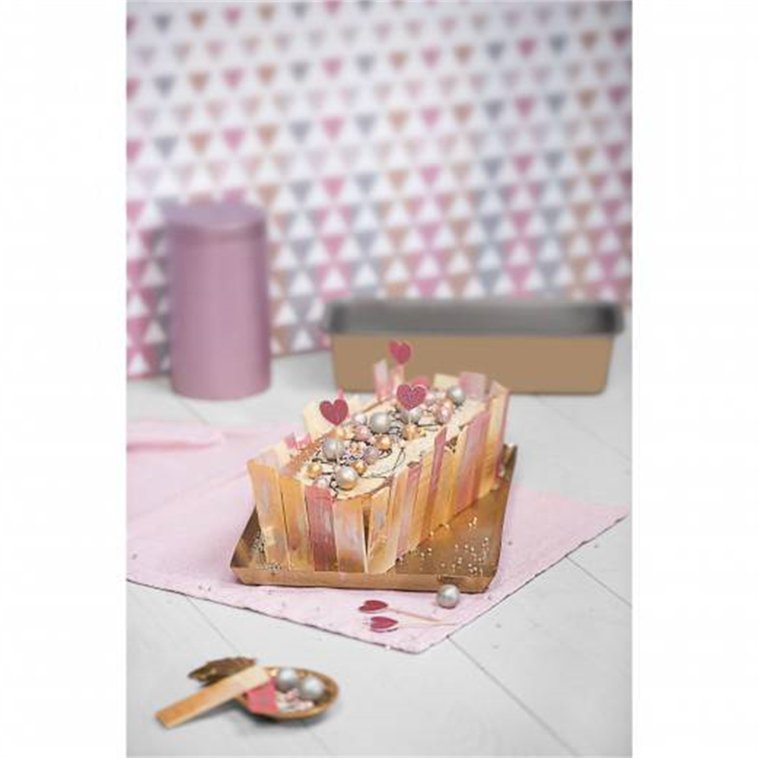 kaiser-metallic-color-cakevorm-30cm-goudkleurig