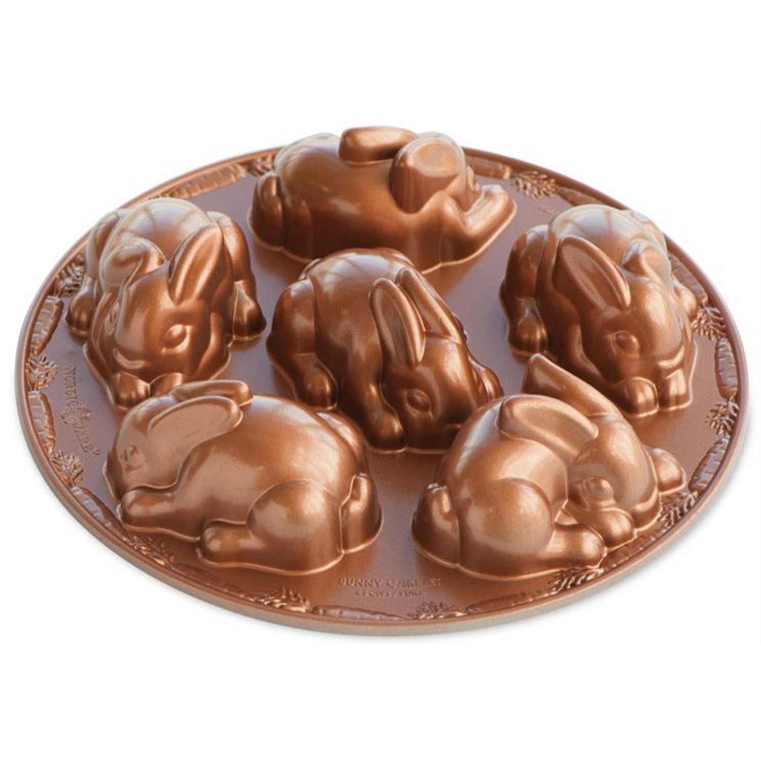 nordic ware baby bunny cakelet bakvorm 6 vaks koper