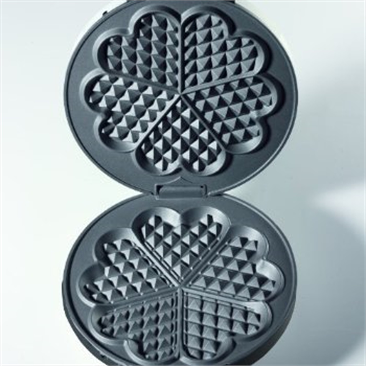 cloer-wafelijzer-hart-1621-5-vaks