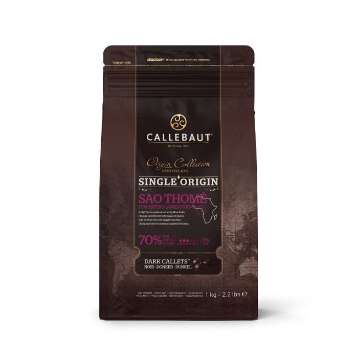 callebaut origin chcocolade callets sao thome 70 1kg
