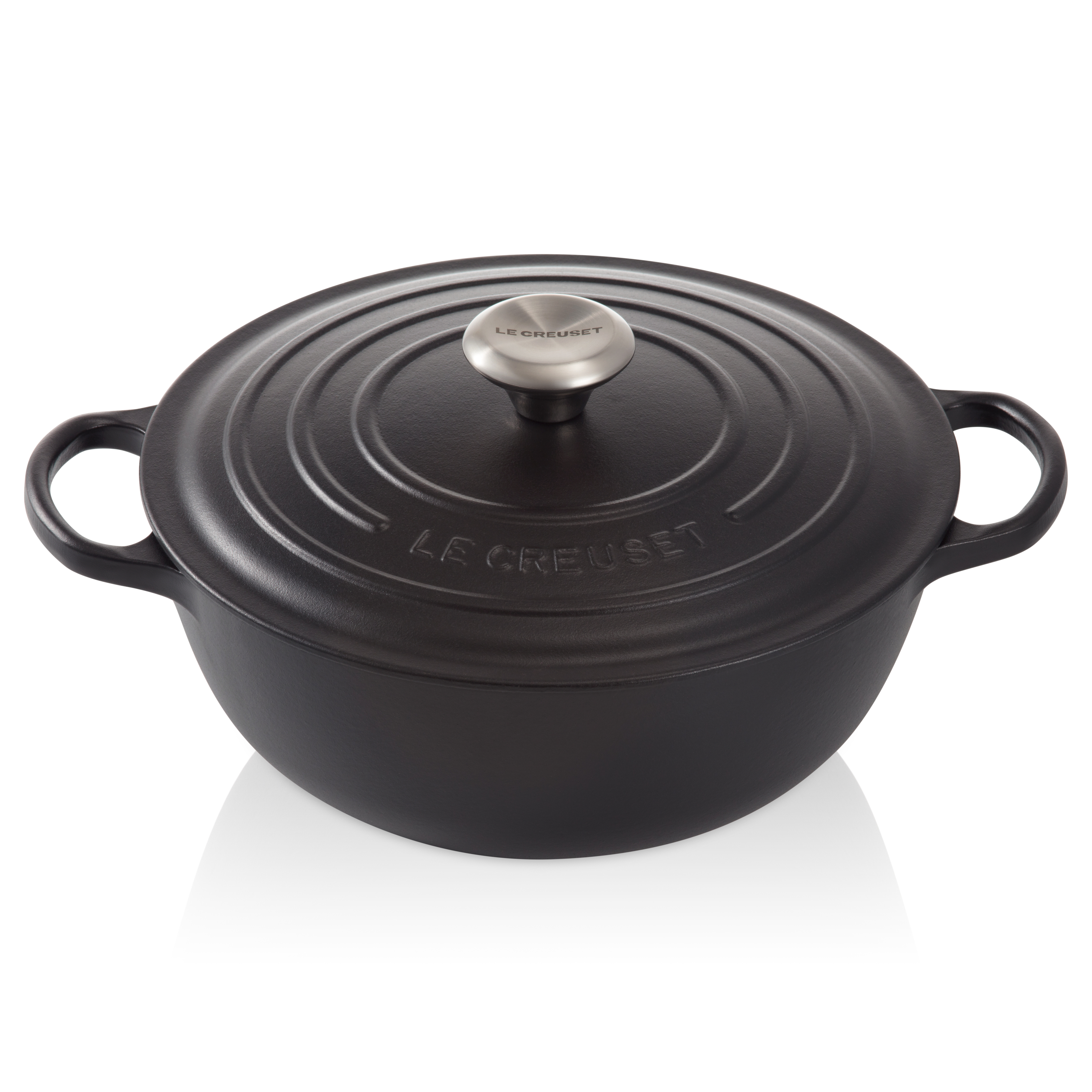 le creuset signature marmite braadpan 26cm mat zwart