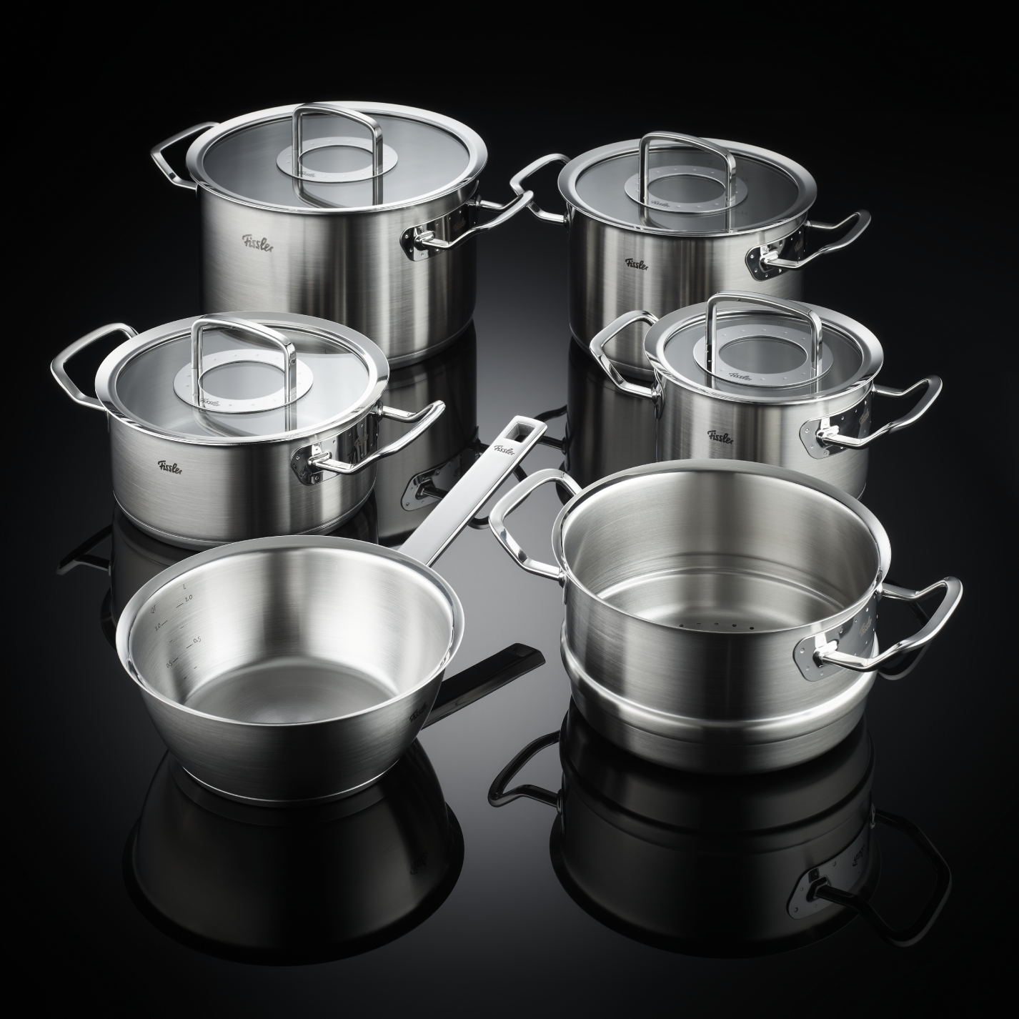 fissler-original-profi-collection-2022-pannenset-met-sauspan,-stoominzet-en-glasdeksels,-6-delig---sfeer