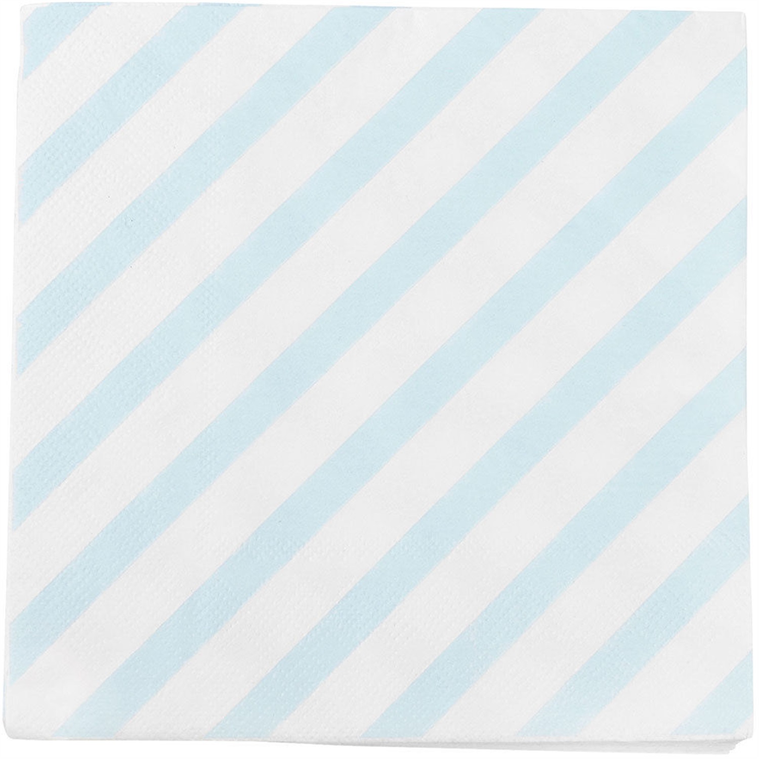 miss etoile napkins servetten blauw 30 stuks diagonale streep