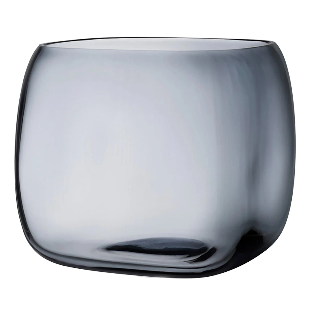 nude mono box vaas o25cm blauw