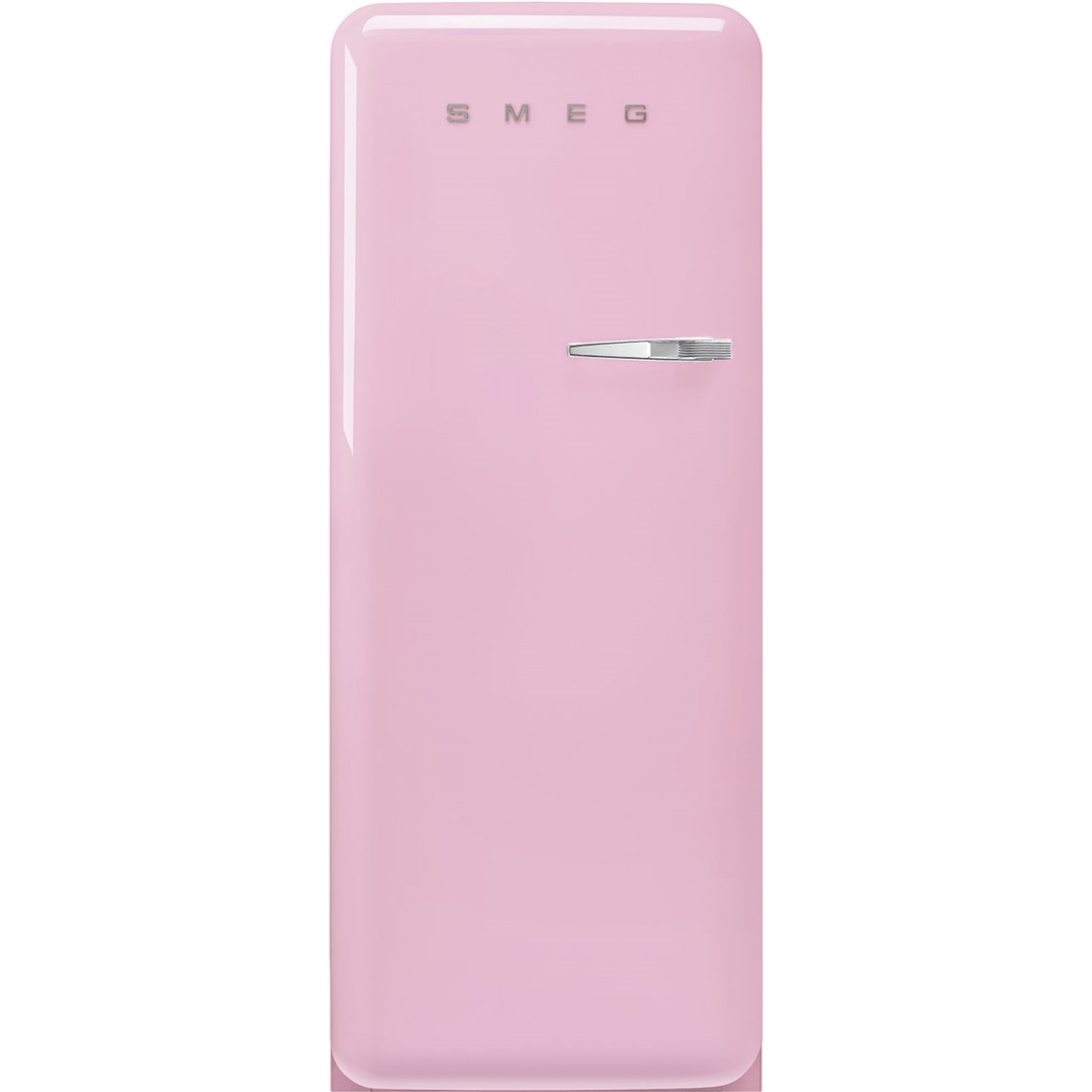 smeg jaren 50 koelkast met vriesvak fab28lpk5 roze linksdraaiend