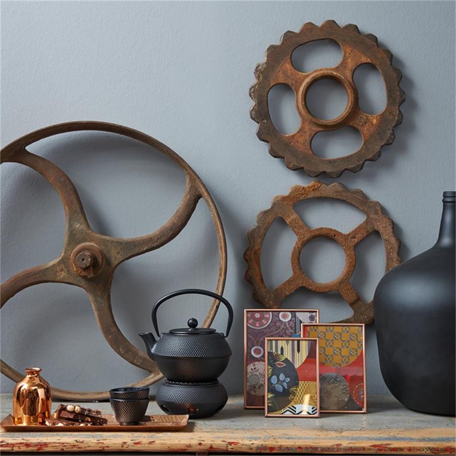 bredemeijer-jang-theelicht-144cm-zwart-gietijzer