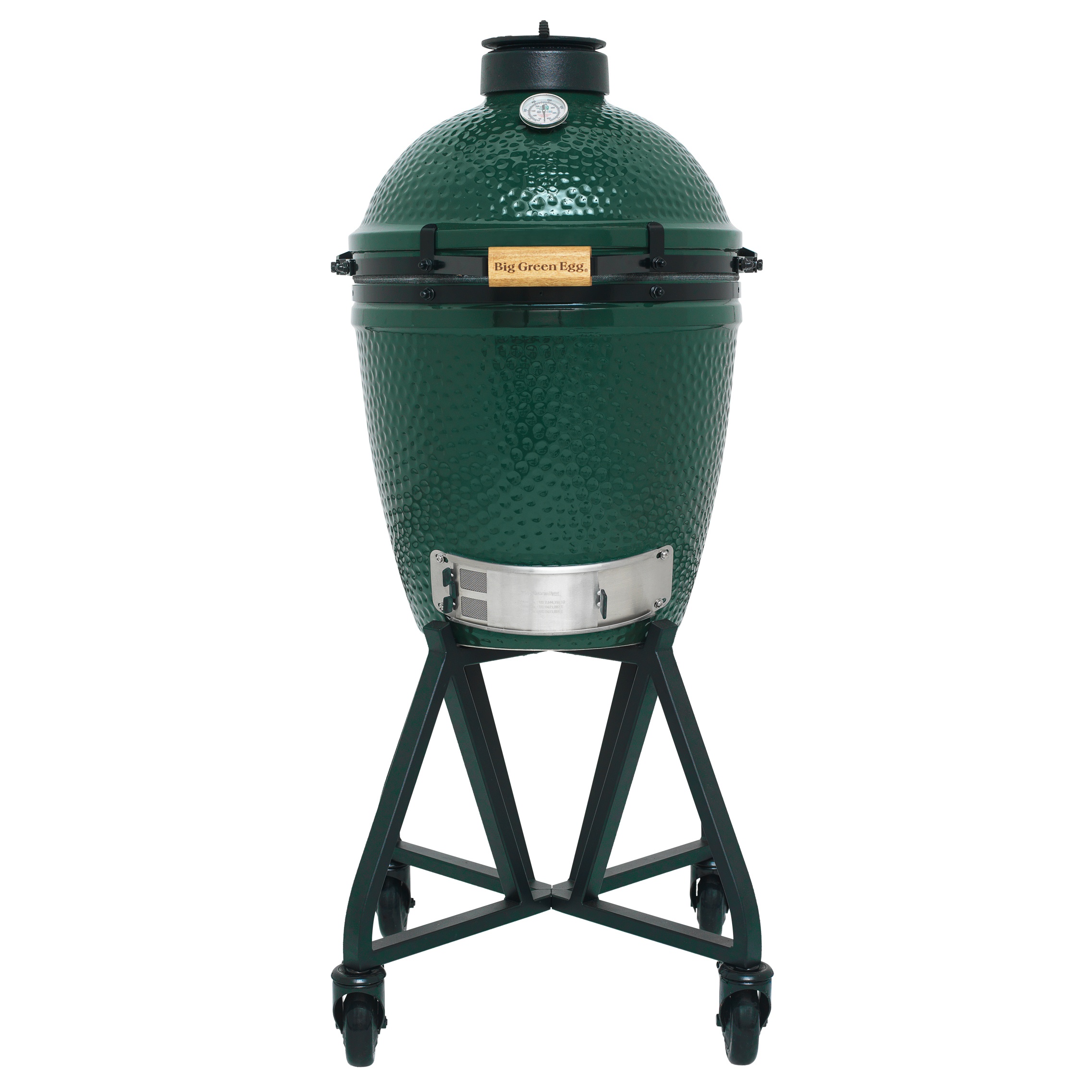 big green egg medium houtskoolbarbecue met integgrated nest en handler