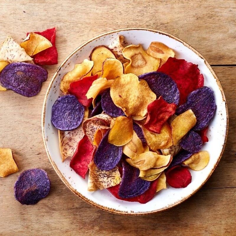 Groentechips uit de Food Dehydrator