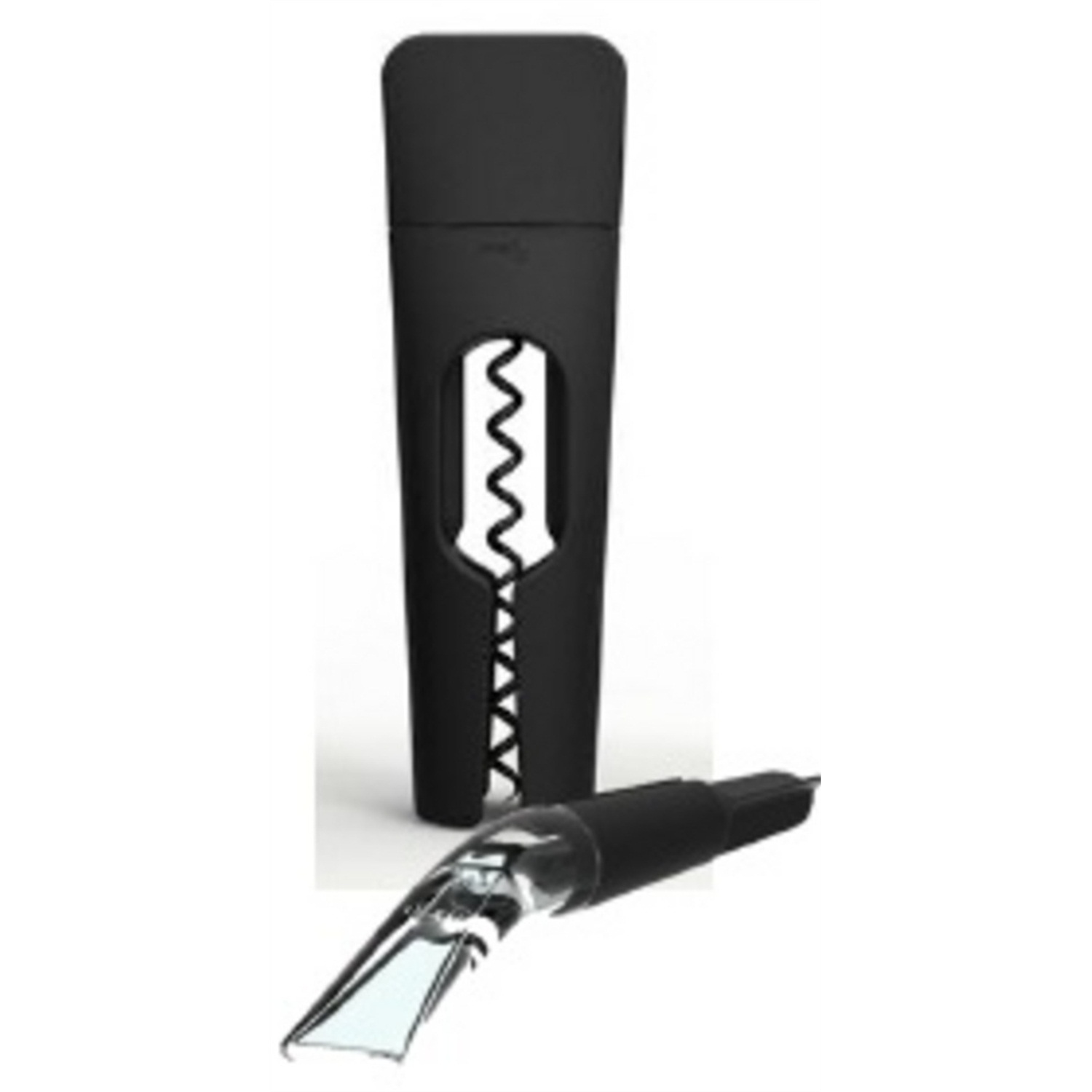 menu blade wijnset kurkentrekker twist en decanteerder zwart