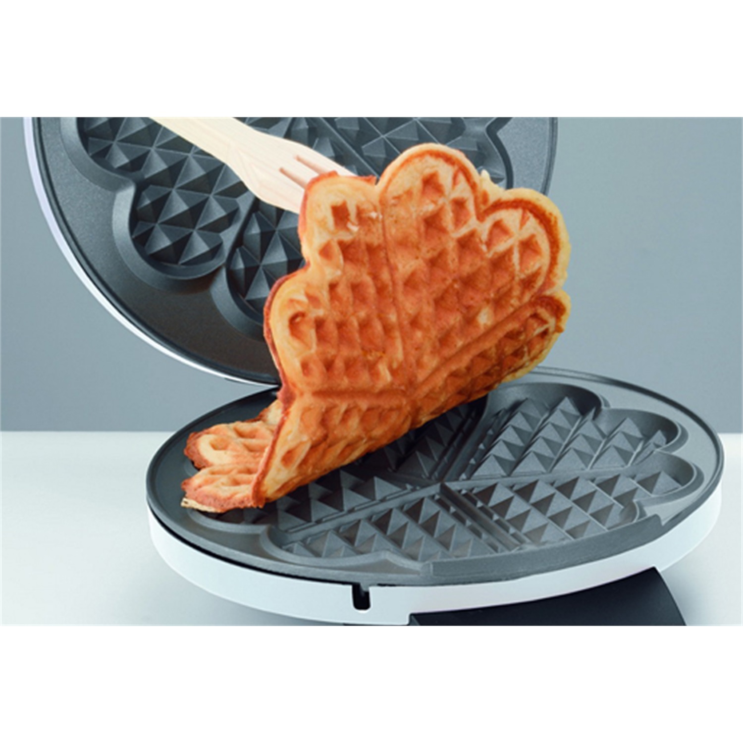 cloer-wafelijzer-hart-1621-5-vaks