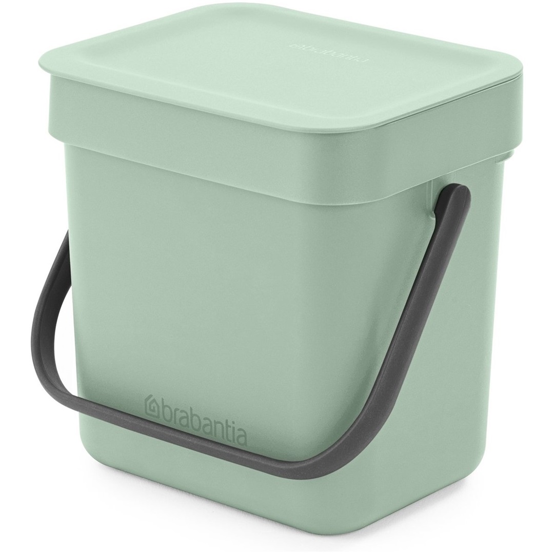 brabantia sort go afvalemmer 3l jade green