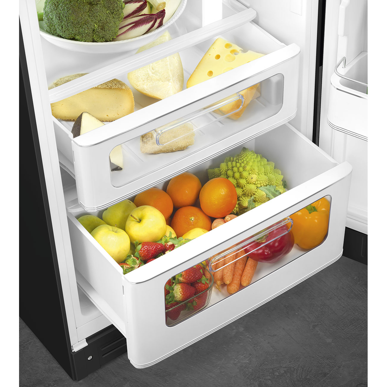 smeg-jaren-50-koel-vriescombinatie-koelkast-fab30rbl5-zwart-rechtsdraaiend