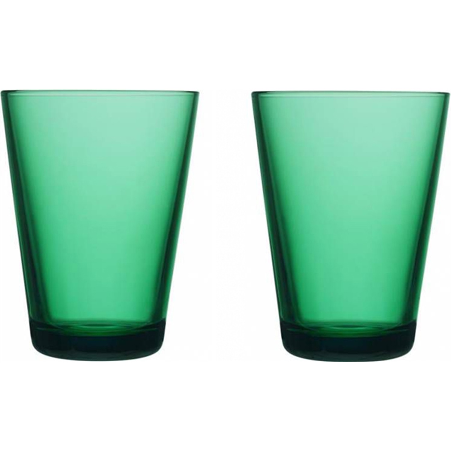 iittala kartio waterglazen 04l smaragdgroen 2 stuks