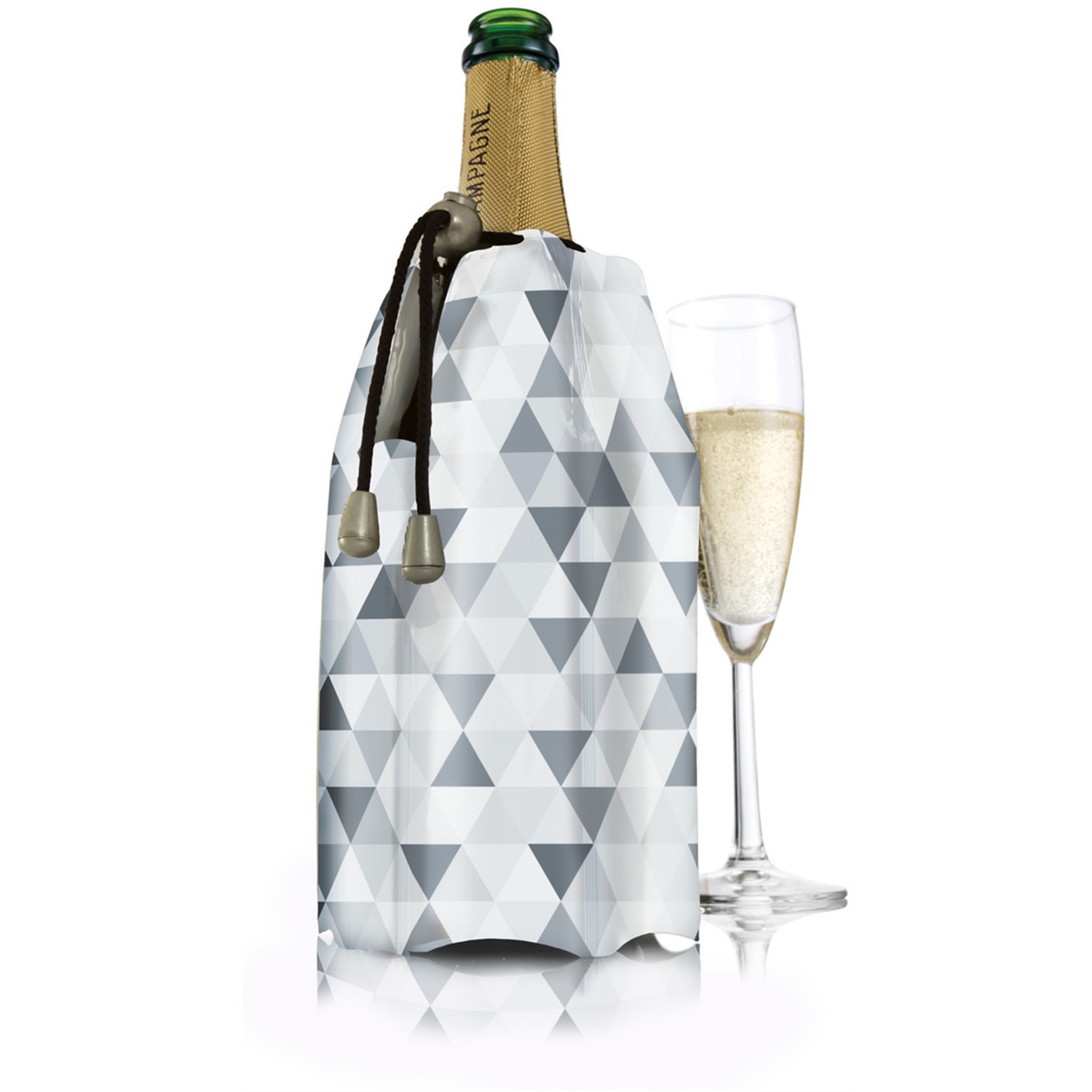 vacuvin-active-cooler-champagnekoeler-diamant-grijs