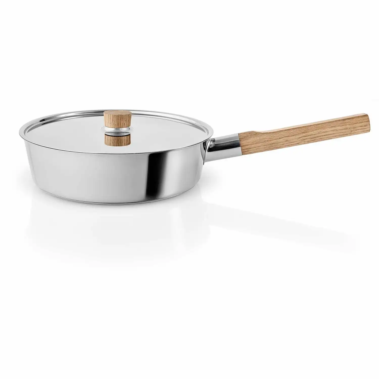 eva solo nordic kitchen sauteerpan met deksel 24cm rvs