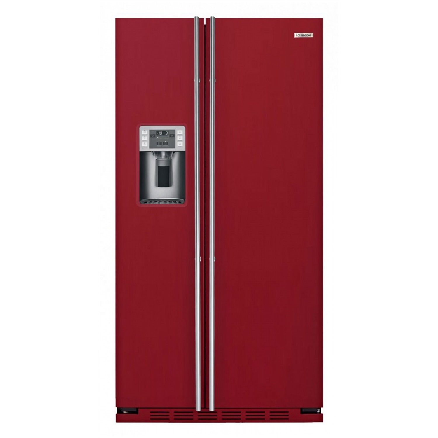 iomabe luxe k side side koel en vriescombinatie ore 24 cgf 8r rood