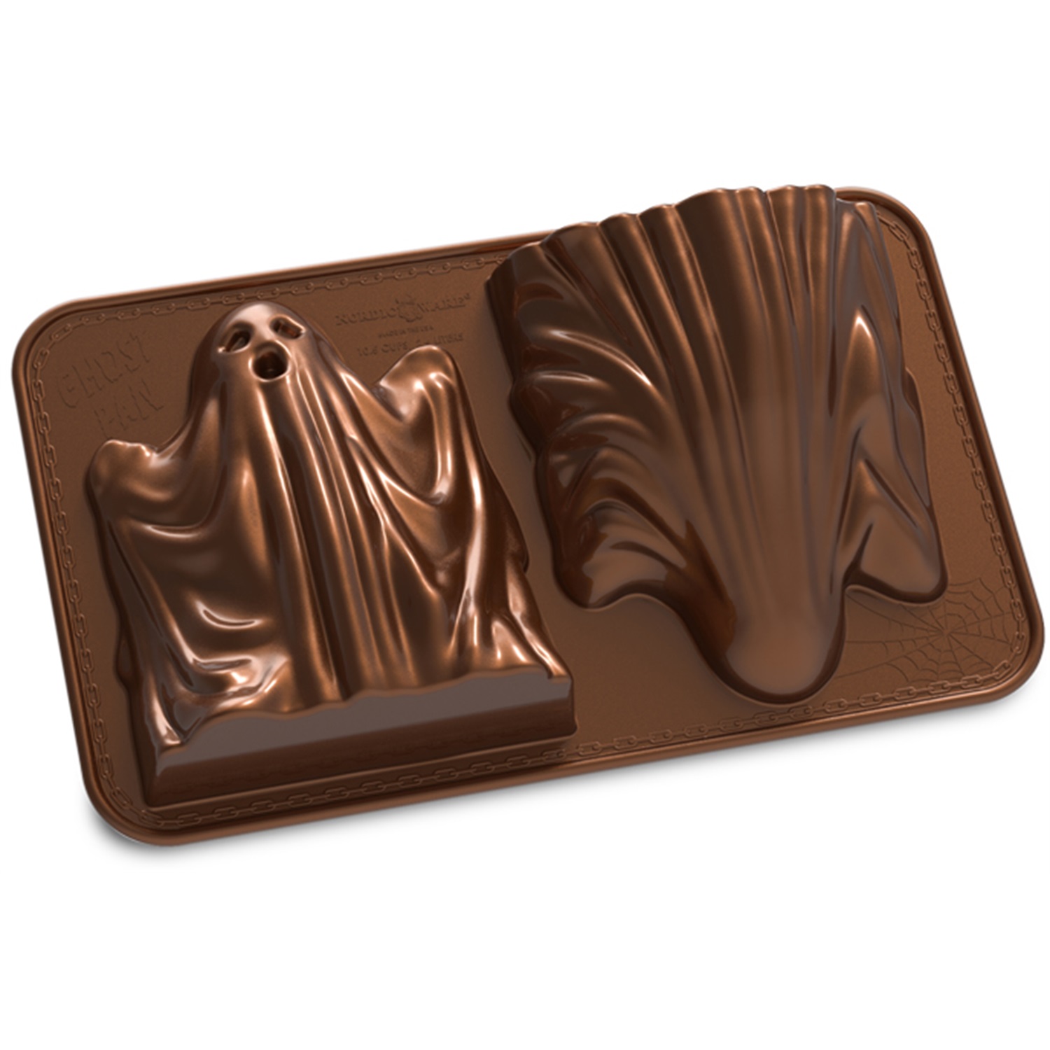 nordic ware 3d spooky ghost bakvorm 2 vaks brons