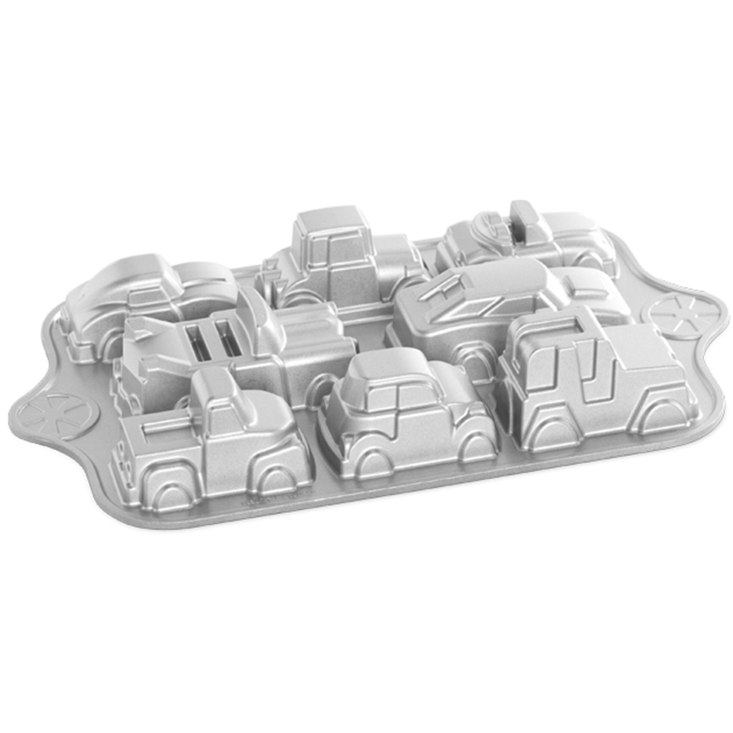 nordic ware sweet rides classic car cakelet bakvorm 8 vaks zilver