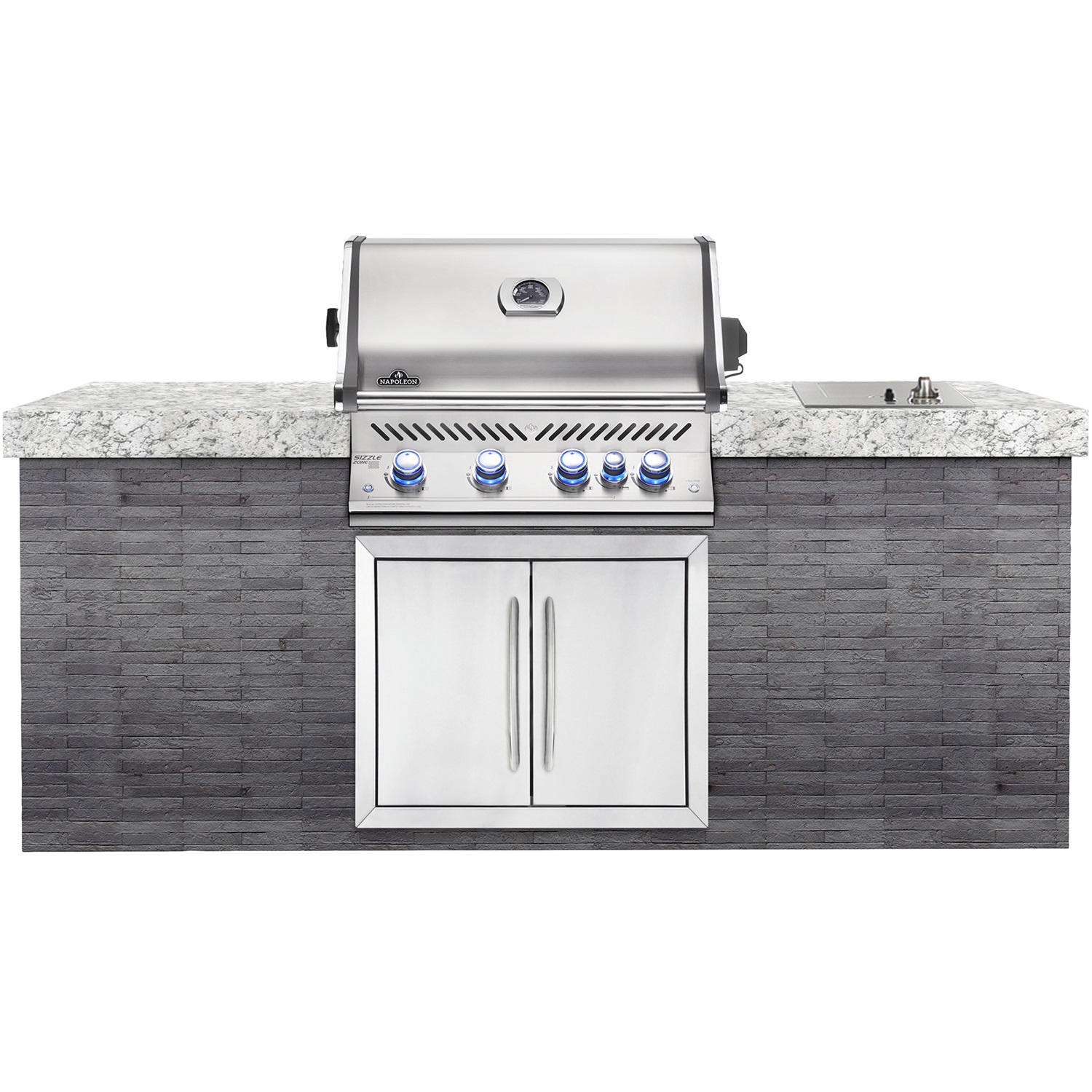 napoleon pro 500 inbouw gasbarbecue aardgas rvs