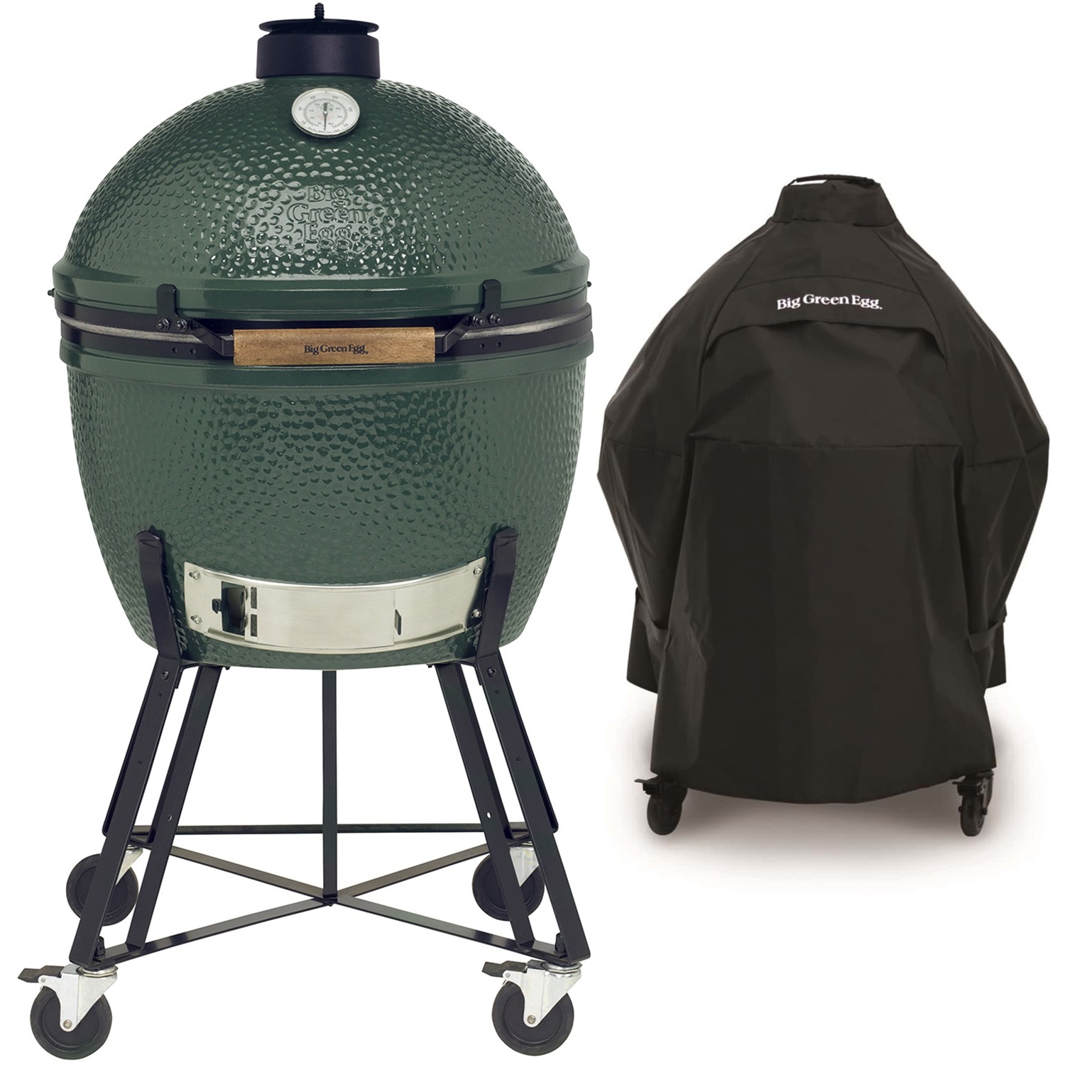 big green egg xlarge houtskoolbarbecue met nest en hoes