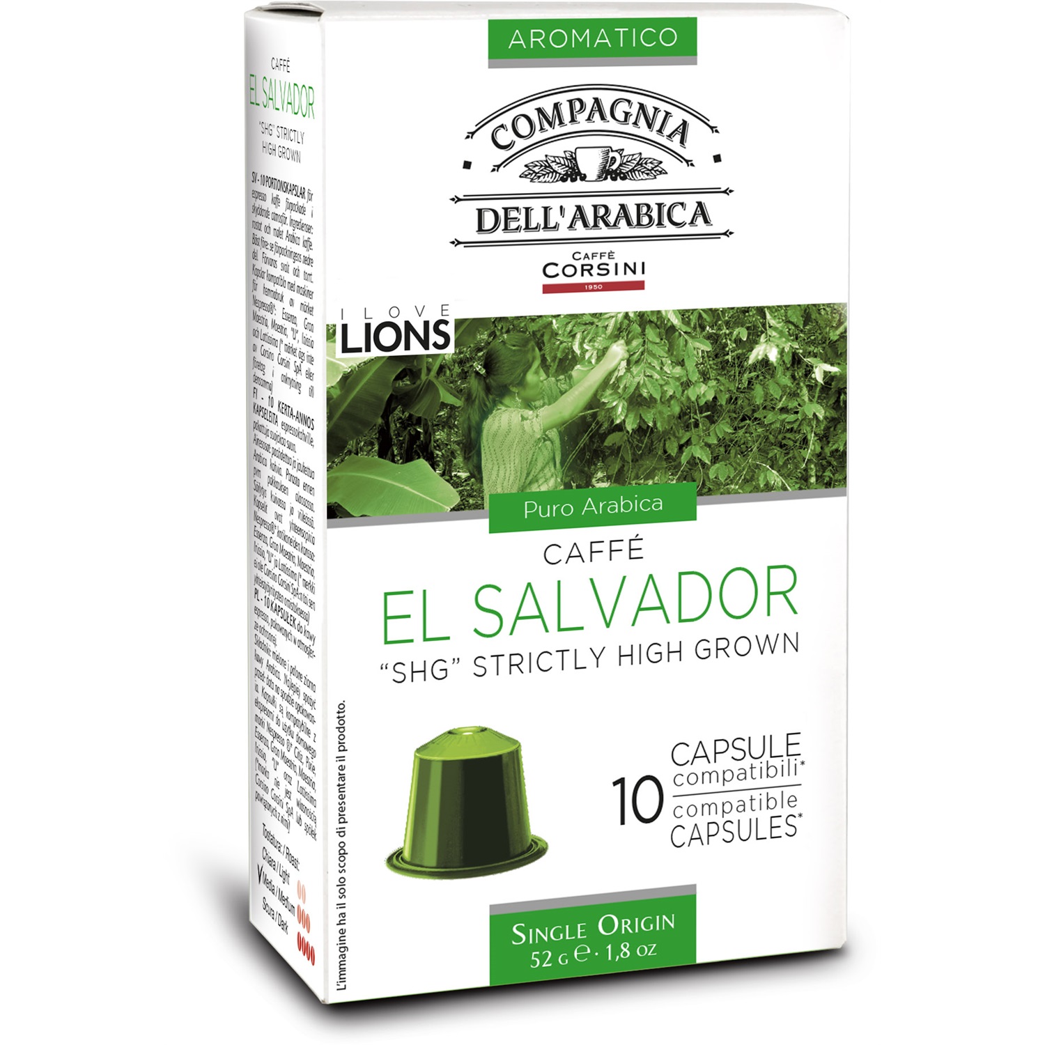 caffe corsini aromatico el salvador nespressocapsules 100 stuks