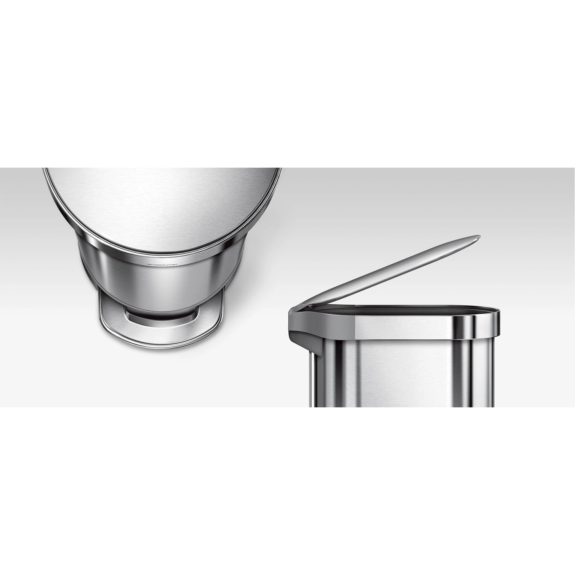 simplehuman-smalle-pedaalemmer-ovaal-45l-zwart