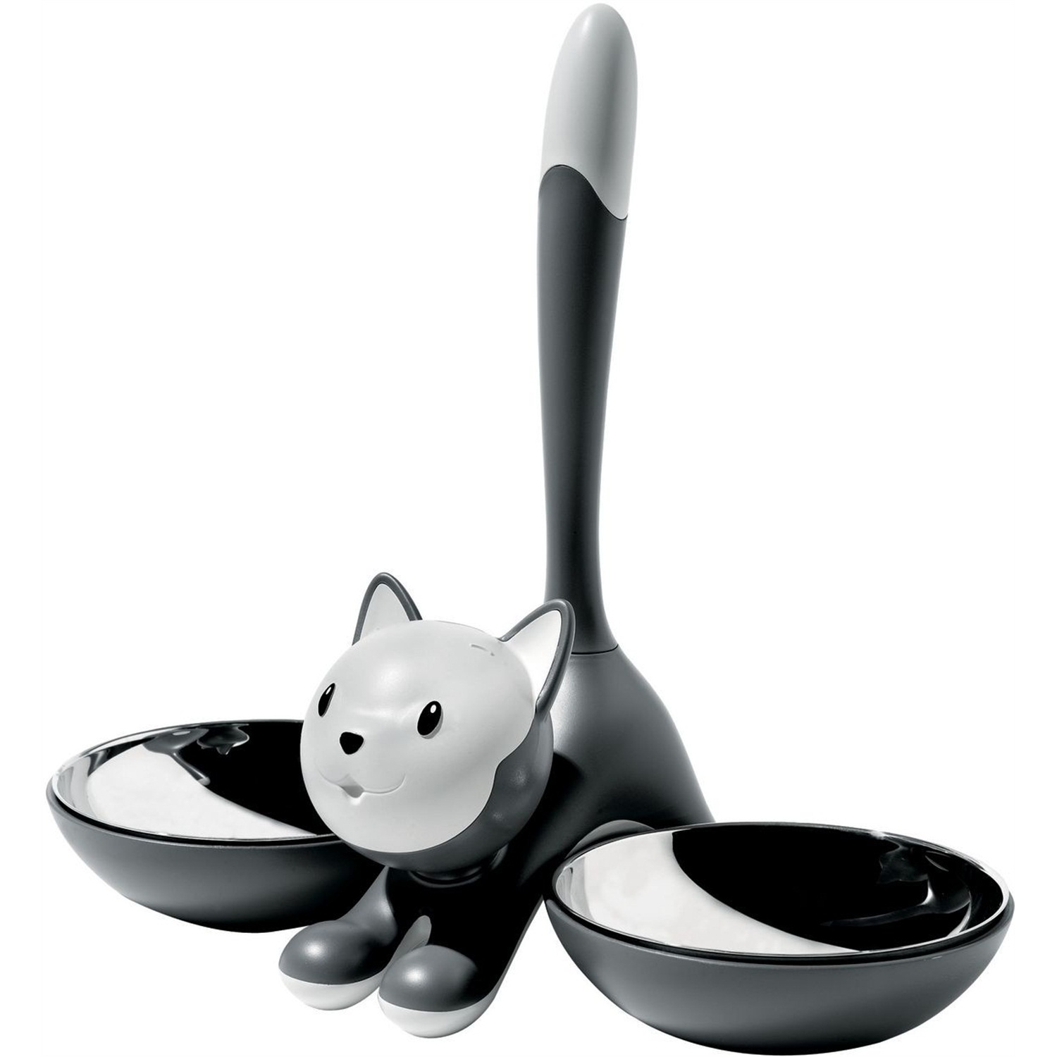 alessi tigrito kattenvoerbak ammi09 g grijs
