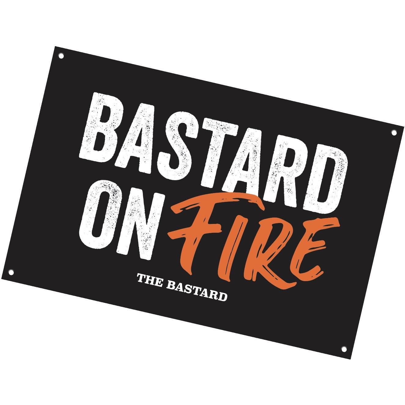 bastard man cave plate bastard fire