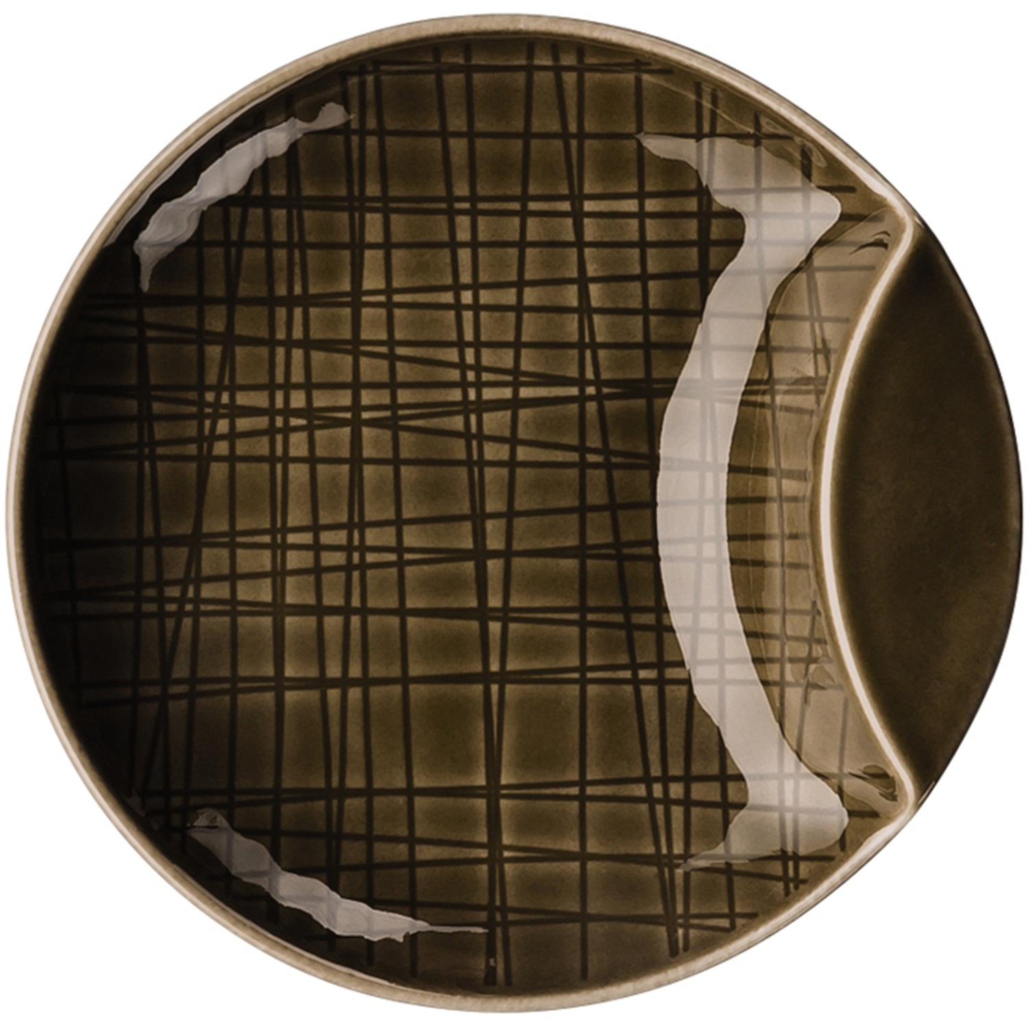 rosenthal-mesh-plat-bord-met-opstaande-rand-12cm-walnut